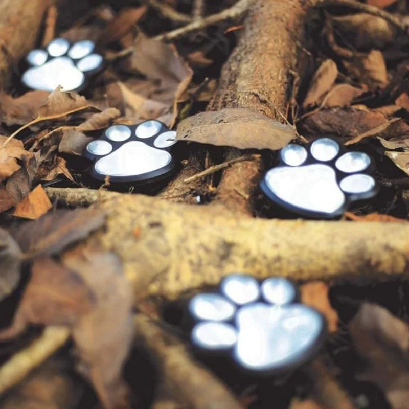 Solar Pathway Light | Paw-Print Pattern | Auto Dusk Sensor & Weather-Resistant