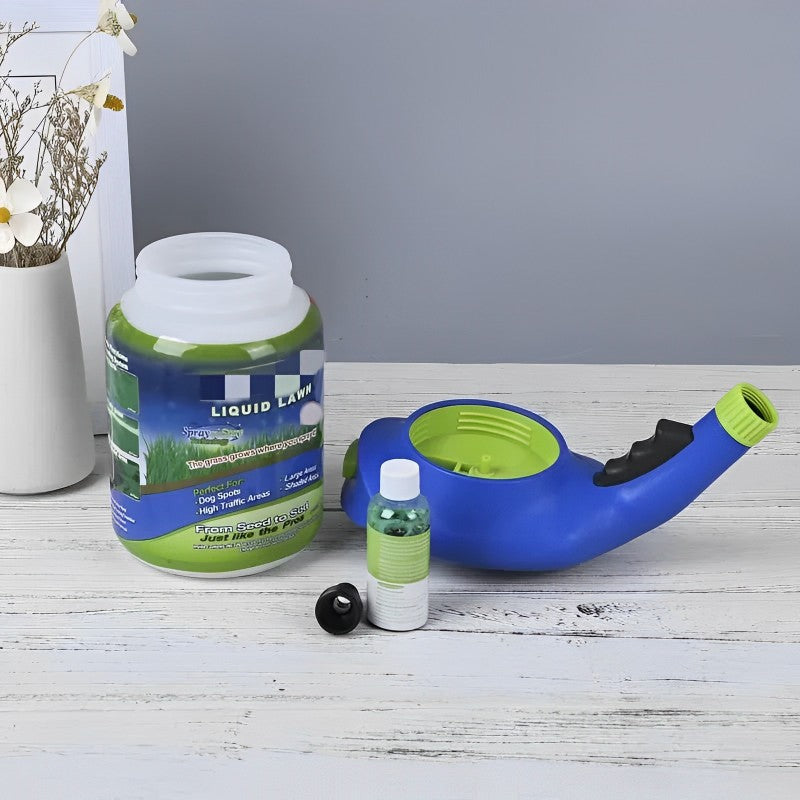 Spray-On Lawn Repair Kit | Hydroseeding Foam Spray | Covers 100 sq ft