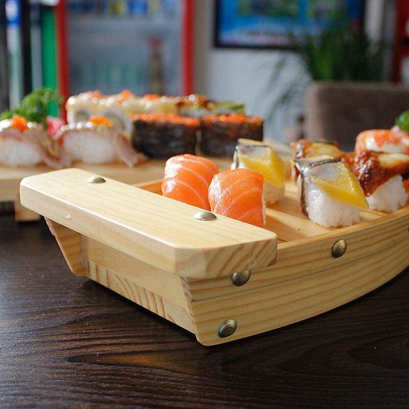 Sushi Boat | Traditional Japanese Design | Eco-Friendly Timber & 3 Sizes