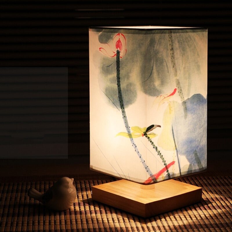 Table Lamp | Japanese-Scandinavian Design | Paper Shade & Warm Diffused Light