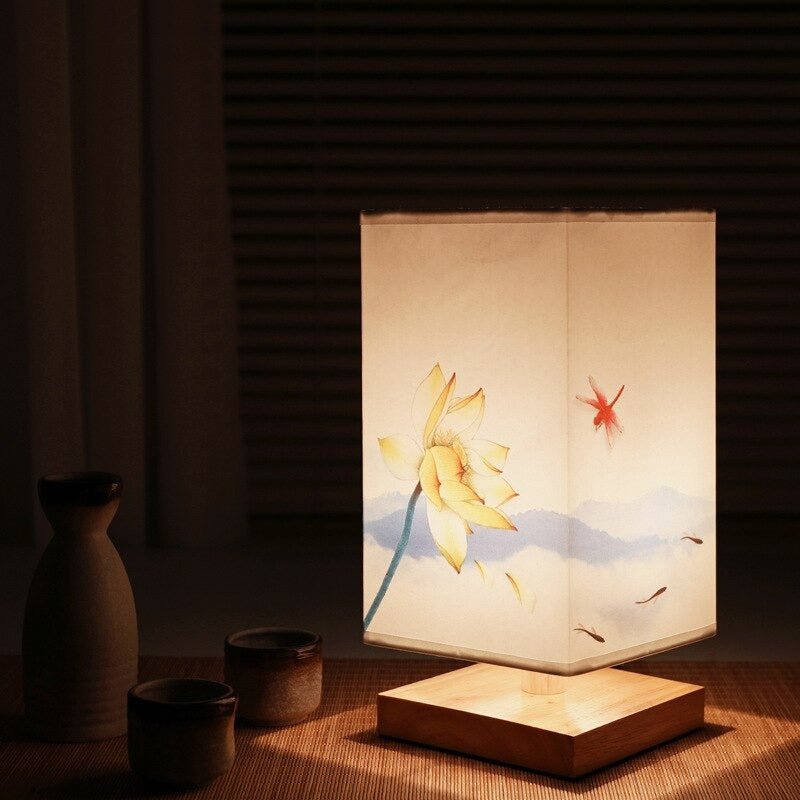 Table Lamp | Japanese-Scandinavian Design | Paper Shade & Warm Diffused Light