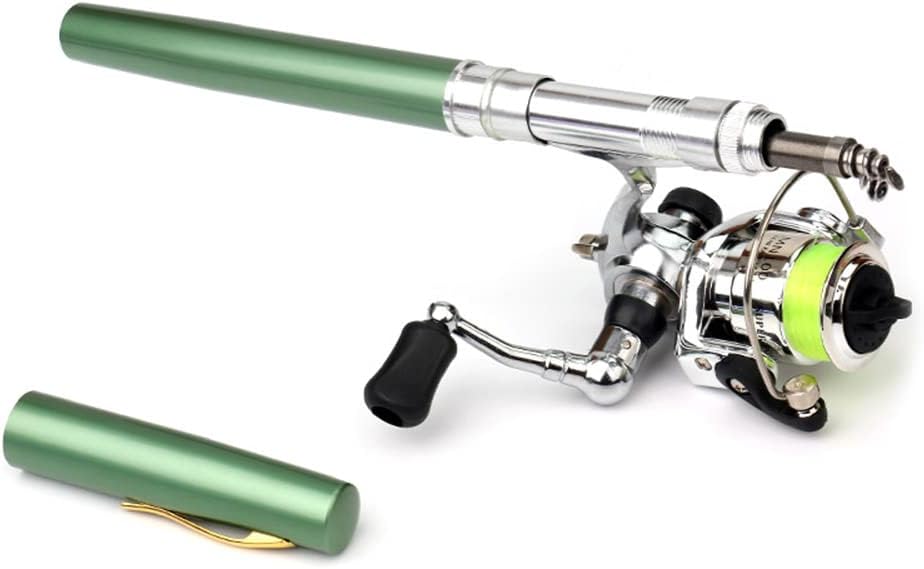 Telescopic Fishing Rod & Reel Combo | Pen-Style 1M | Carbon Fiber & EVA Handle