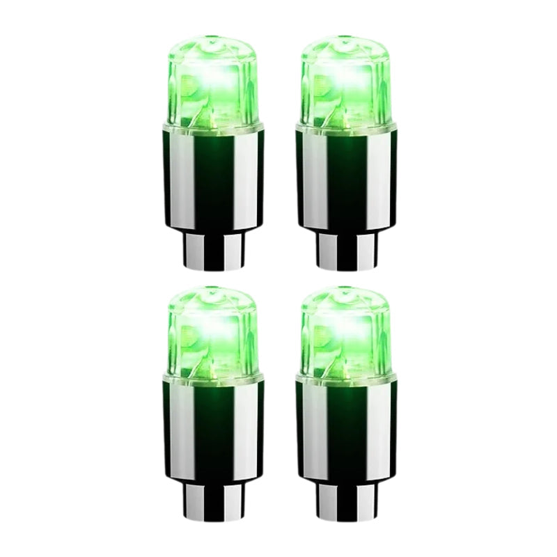 Tire Valve LED Caps | Motion-Activated LED | Waterproof & Rust-Resistant | Night Visibility