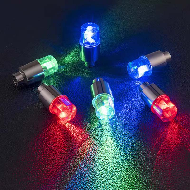 Tire Valve LED Caps | Motion-Activated LED | Waterproof & Rust-Resistant | Night Visibility