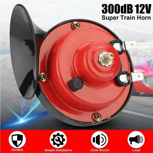 Train Horn for Cars & Trucks | Loud Train-Like Sound | 12-24V Compatible | Easy Installation