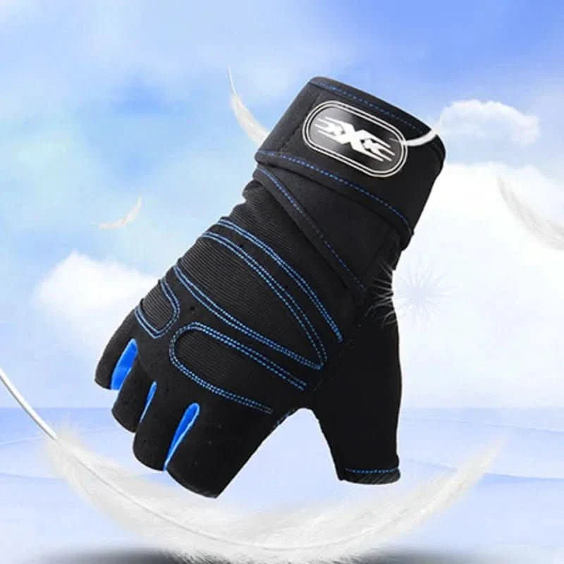 Training Gloves for Gym & Cycling | Shock-Absorbing Padding & Wrist Support | Breathable Fabric