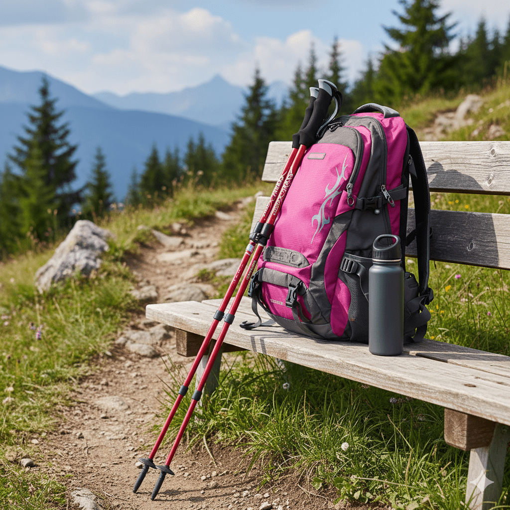 Trekking Poles | Adjustable Telescopic & Foldable | Lightweight Aluminum & Carbon | Ergonomic Grip