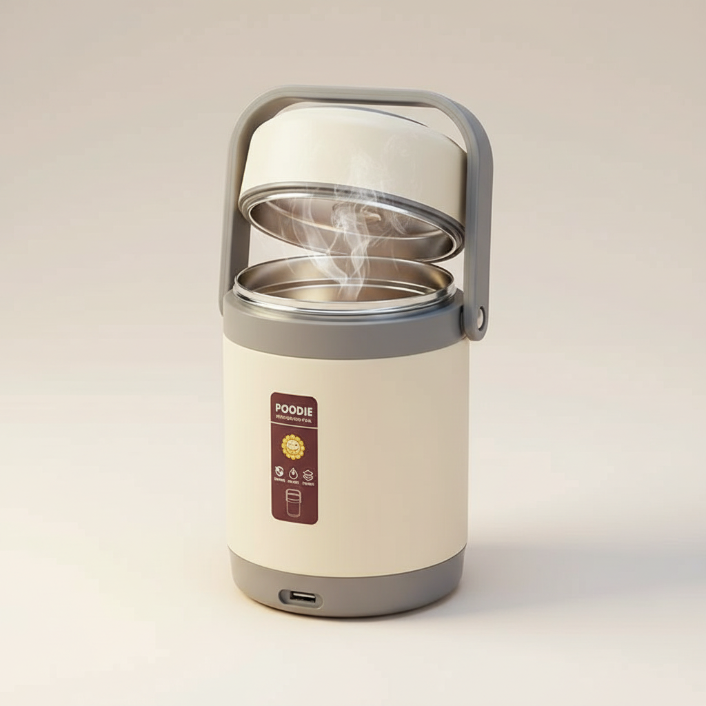 USB Heated Lunch Box | Stainless Steel Liner | Portable Food Warmer