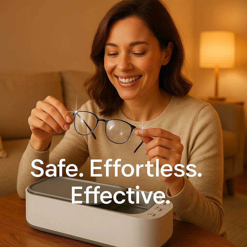 Ultrasonic Cleaner for Jewelry & Glasses | Sonic Cleaning | Stainless Steel Tank, 400–600ml