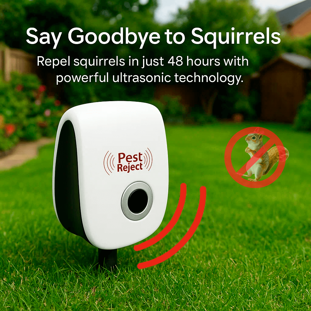 Ultrasonic Pest Repeller for Garden | Smart Frequency Cycling | Up to 800 sq ft | Pet-Safe