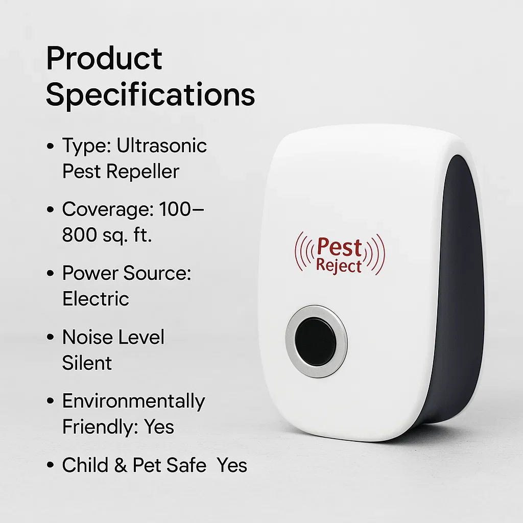 Ultrasonic Squirrel Repeller | Adaptive Frequency Switching | Chemical-Free & Pet-Safe