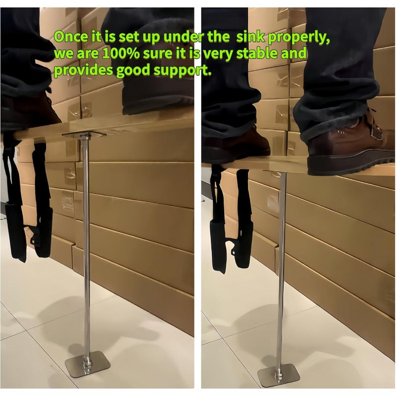 Undermount Sink Support Kit | Heavy-Duty Adjustable Brackets | 500 lb Load Capacity