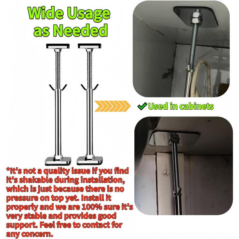 Undermount Sink Support Kit | Heavy-Duty Adjustable Brackets | 500 lb Load Capacity