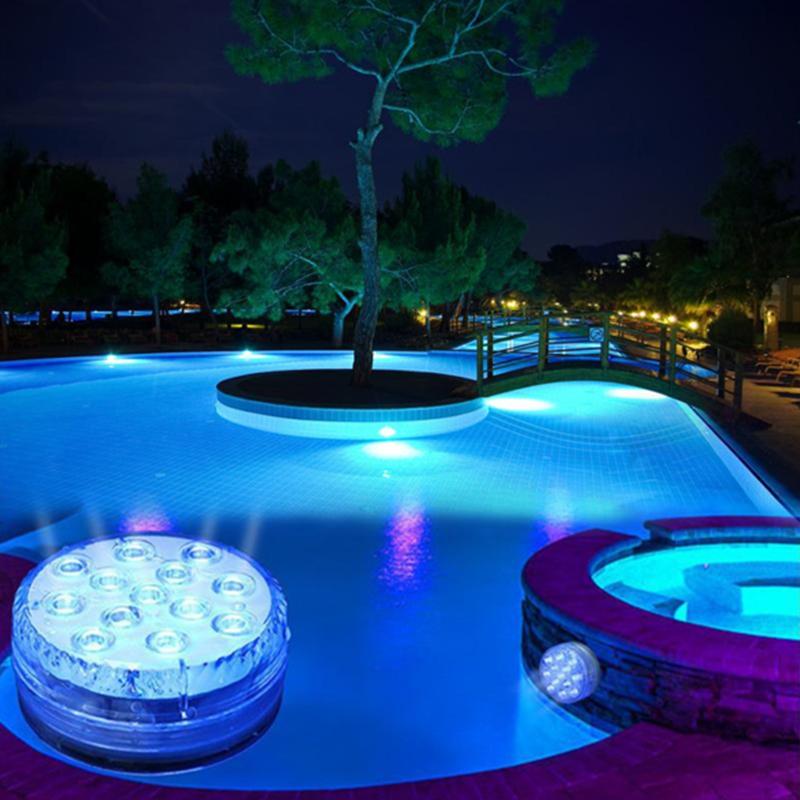 Underwater LED Lamp | 16 Colors & Multiple Modes | Remote & Suction Cups | Pool, Pond & Bathtub