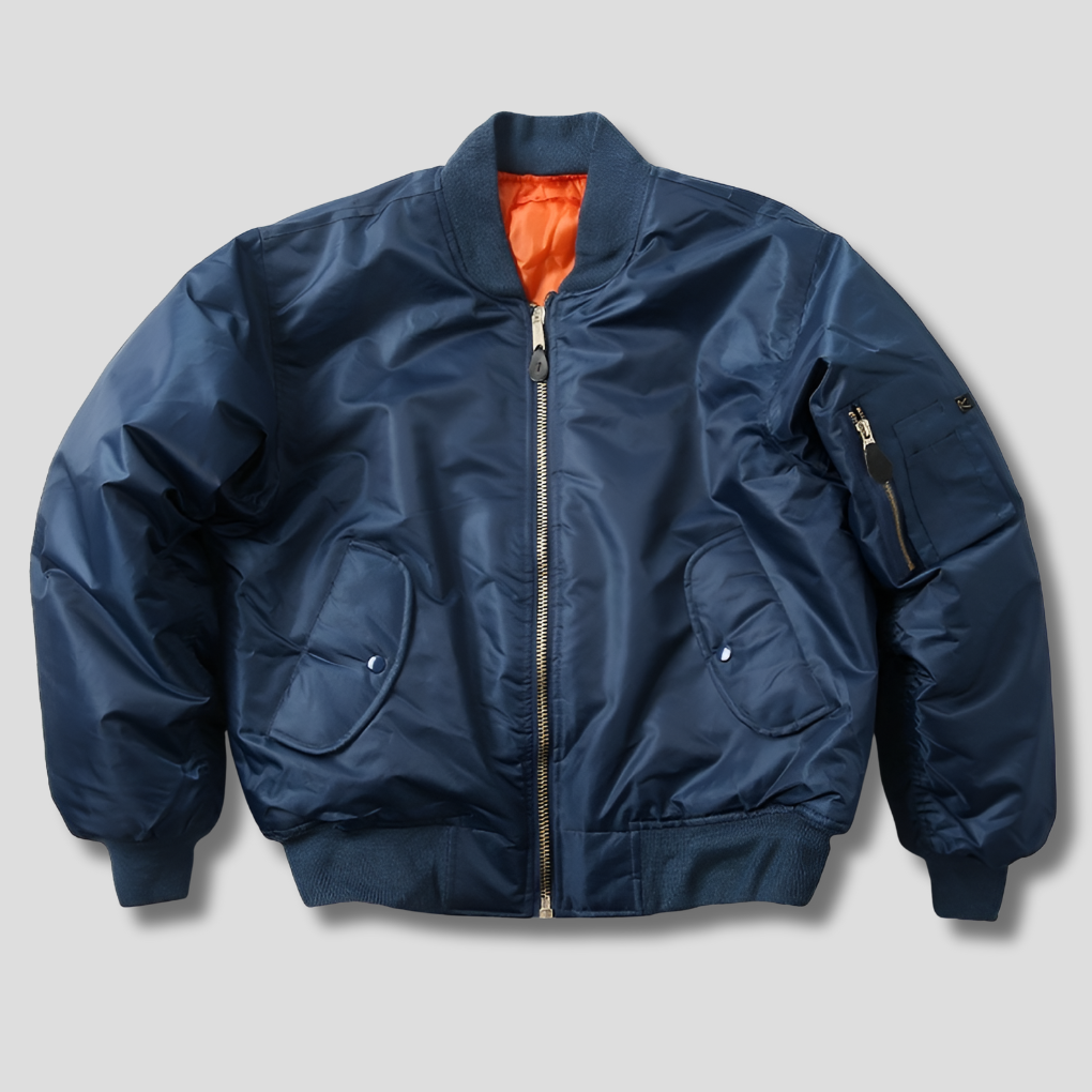 Unisex Bomber Jacket | Classic Design with Ribbed Trim | Wind-Resistant Shell & Smooth Lining