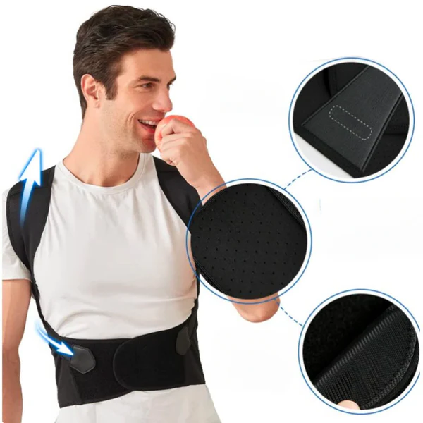 Unisex Posture Corrector | Slim Discreet | Adjustable Straps & Breathable | Comfort Fit