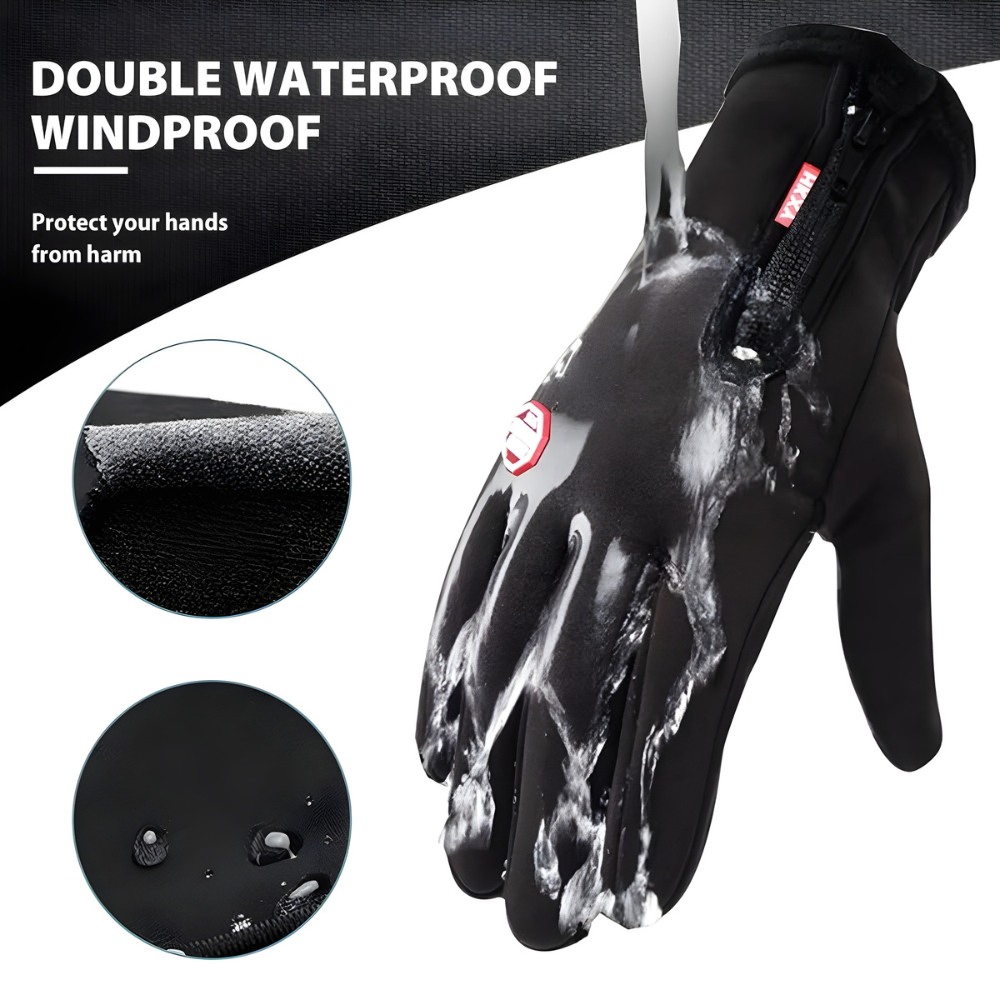 Unisex Touchscreen Winter Gloves | Waterproof & Windproof | Thermal Fleece Lining | Anti-Slip Palm