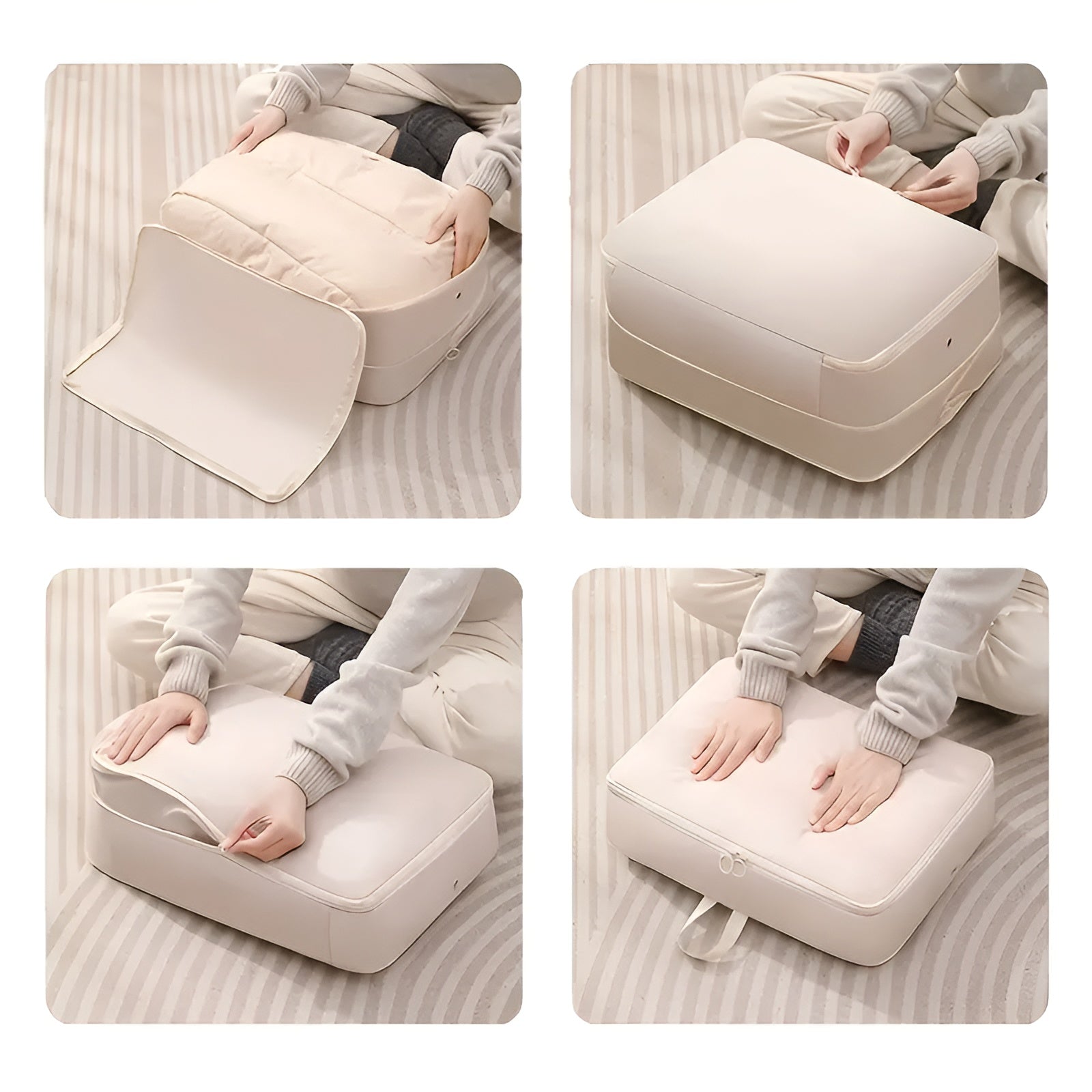 Vacuum Storage Bags | Space-Saving Compression | Airtight Zipper & Valve | Closet Organization