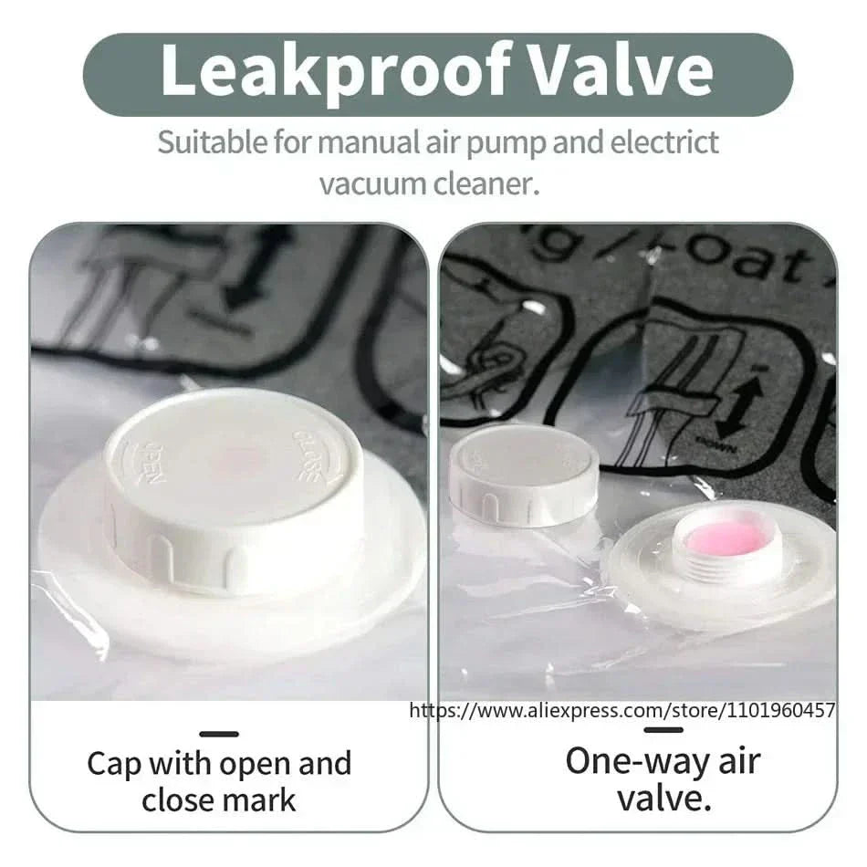 Vacuum Storage Bags for Clothes | Hanging Space-Saving Design | Dust & Moisture Resistant | 3-Pack