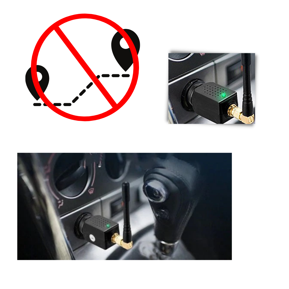 Vehicle GPS Signal Blocker | Cigarette Lighter Plug | Portable & Durable | Privacy Protection