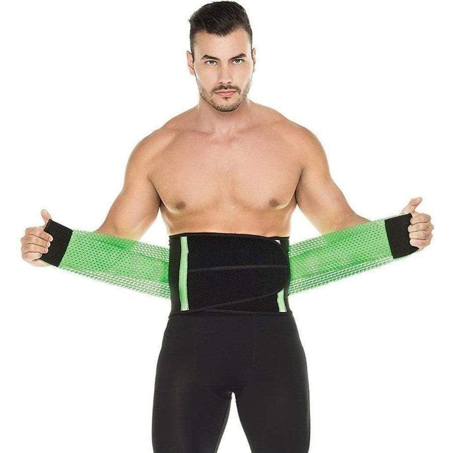 Waist Trainer for Men | Thermal Sweat Belt | Adjustable Compression & Back Support