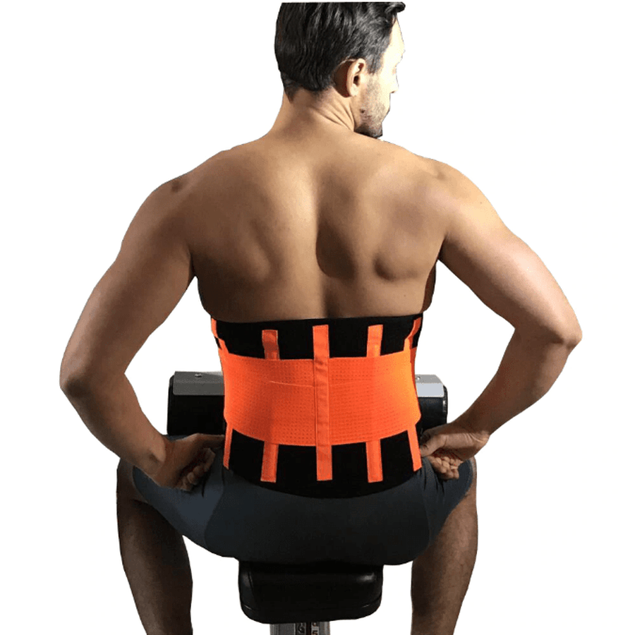 Waist Trainer for Men | Thermal Sweat Belt | Adjustable Compression & Back Support