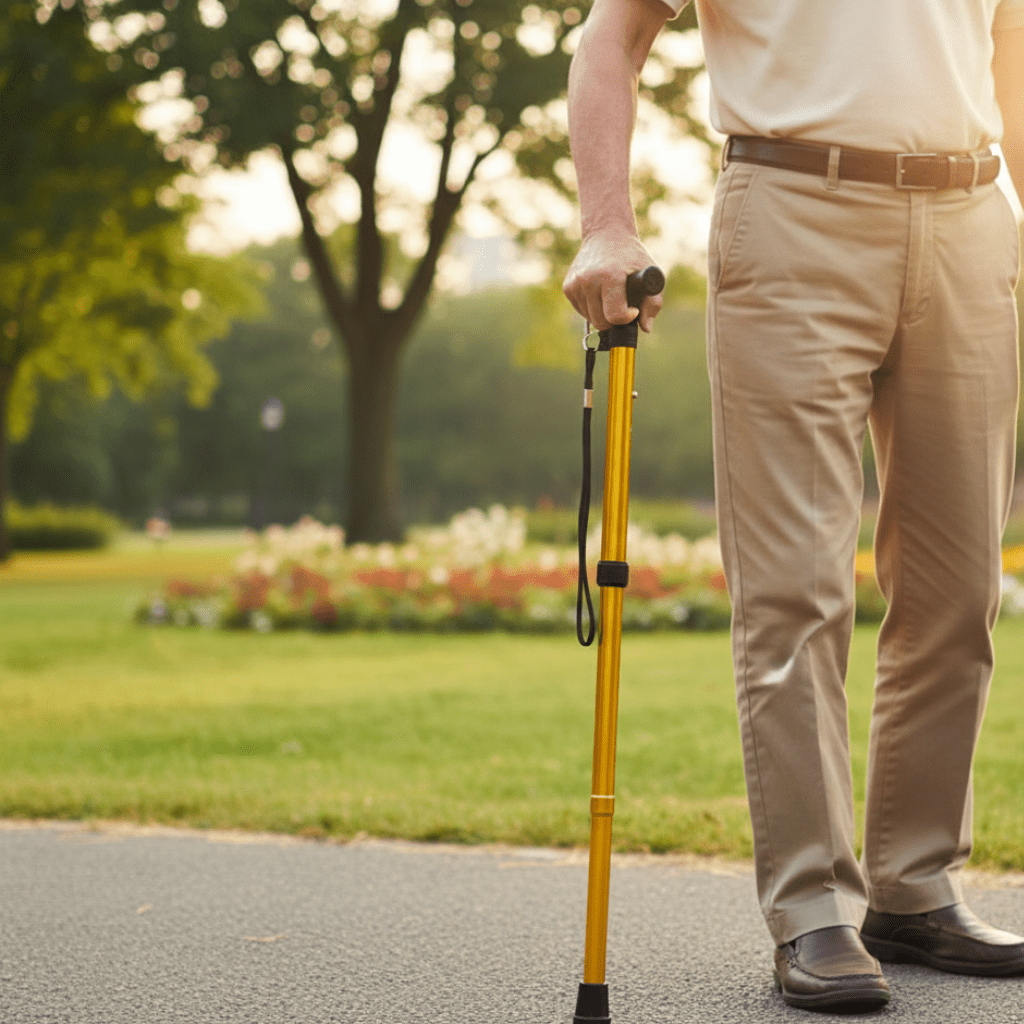 Walking Cane for Seniors | Lightweight Aluminum | Height Adjustable Ergonomic Non-Slip Handle