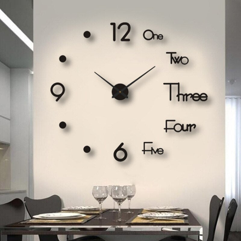 Wall Clock | Artistic Statement Design | 15.7 in Diameter | Quartz Movement