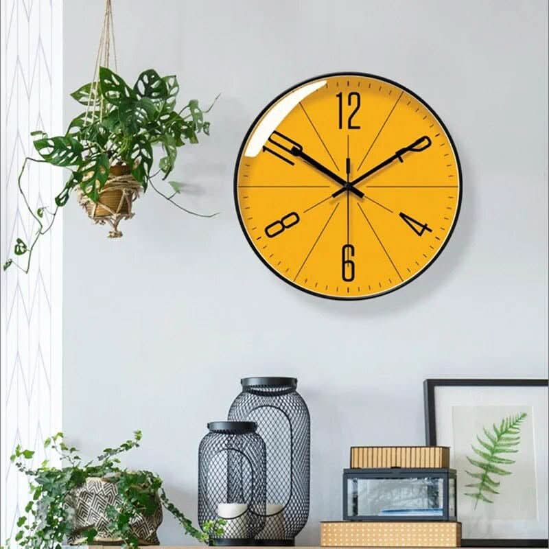 Wall Clock | Scandinavian Minimalist Black & White | Silent Quartz Movement