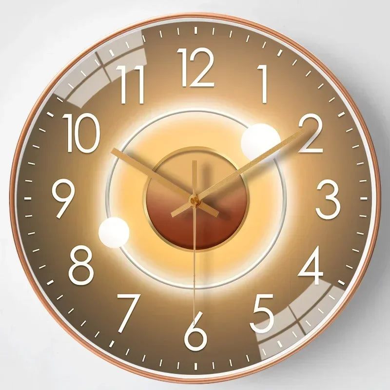 Wall Clock | Silent Non-Ticking Classic Design | 30cm Diameter | Bedroom & Office