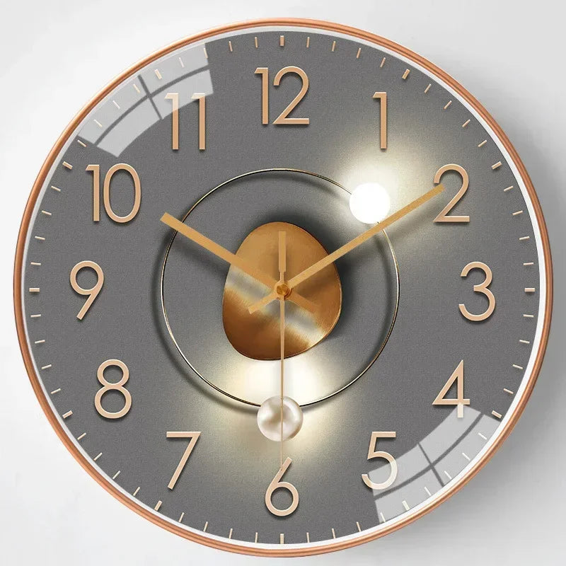 Wall Clock | Silent Non-Ticking Classic Design | 30cm Diameter | Bedroom & Office