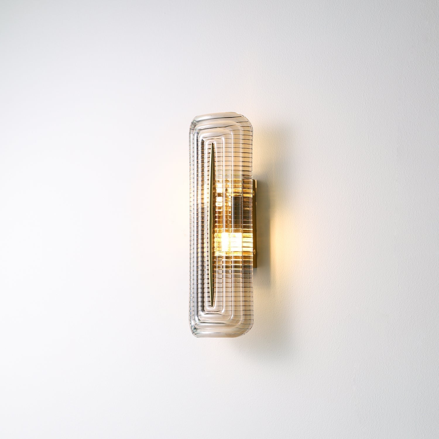 Wall Lamp | Geometric Textured Linear Design | Dimmable Hardwired | Ambient Accent Light