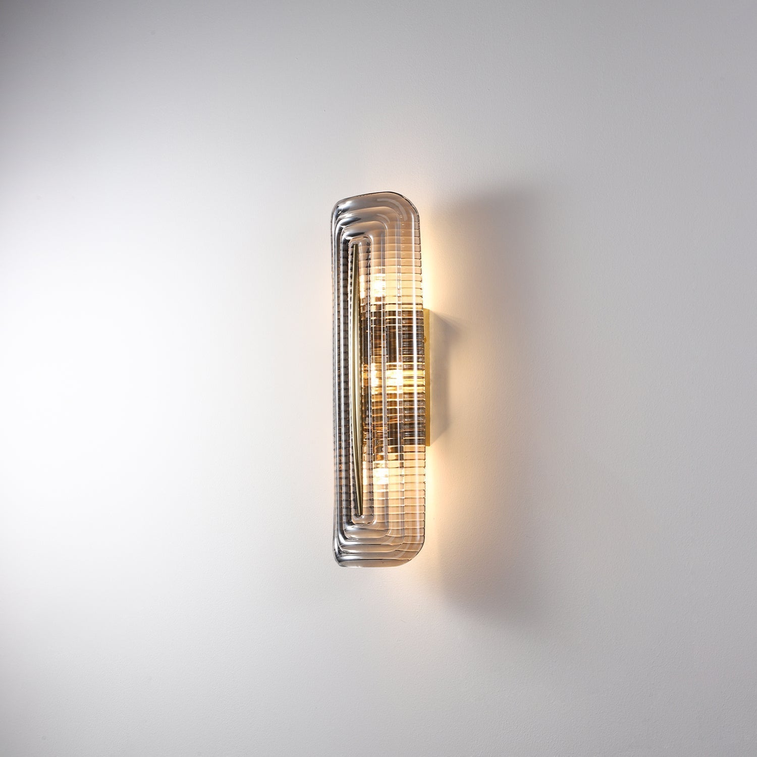 Wall Lamp | Geometric Textured Linear Design | Dimmable Hardwired | Ambient Accent Light