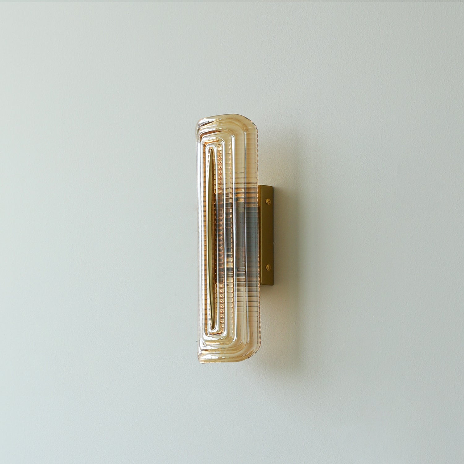 Wall Lamp | Geometric Textured Linear Design | Dimmable Hardwired | Ambient Accent Light