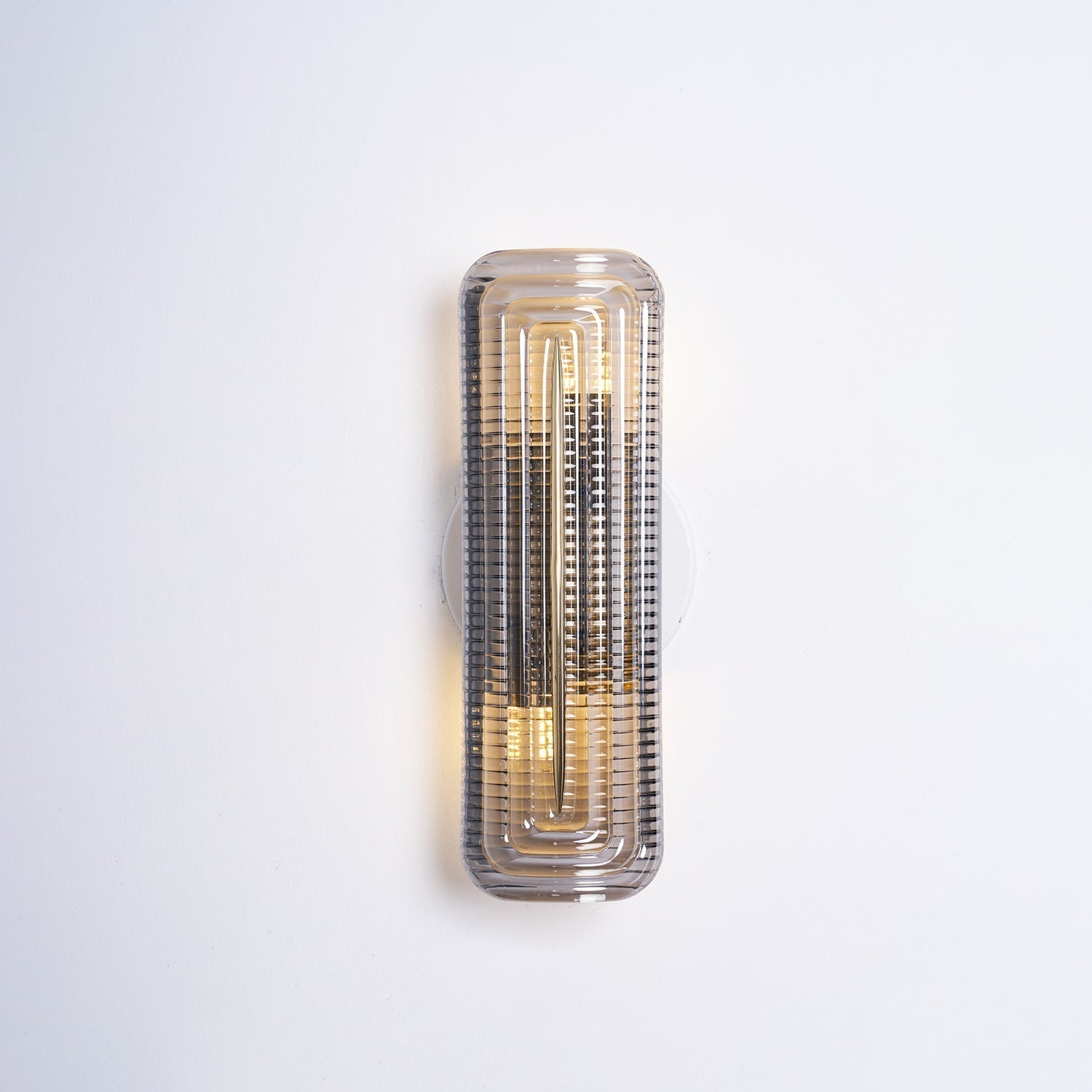 Wall Lamp | Geometric Textured Linear Design | Dimmable Hardwired | Ambient Accent Light