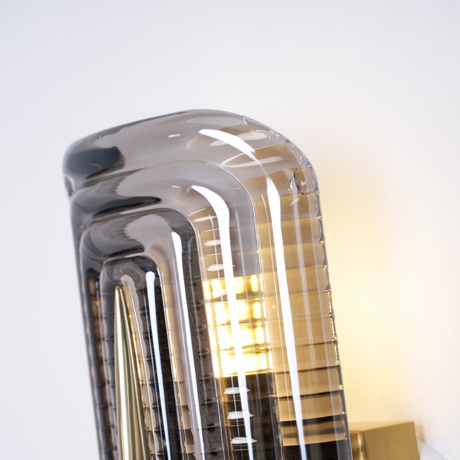Wall Lamp | Geometric Textured Linear Design | Dimmable Hardwired | Ambient Accent Light