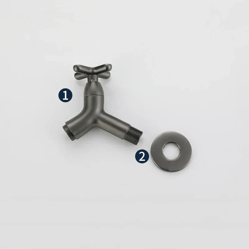 Wall-Mounted Cold Water Faucet | Solid Brass | Ergonomic Single Lever