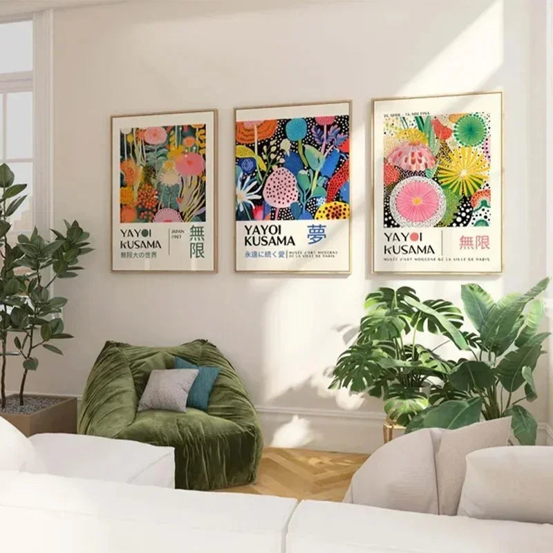 Wall Poster | Modern Abstract Japanese-Inspired Art | Unframed, Ready to Frame | Living Room Decor