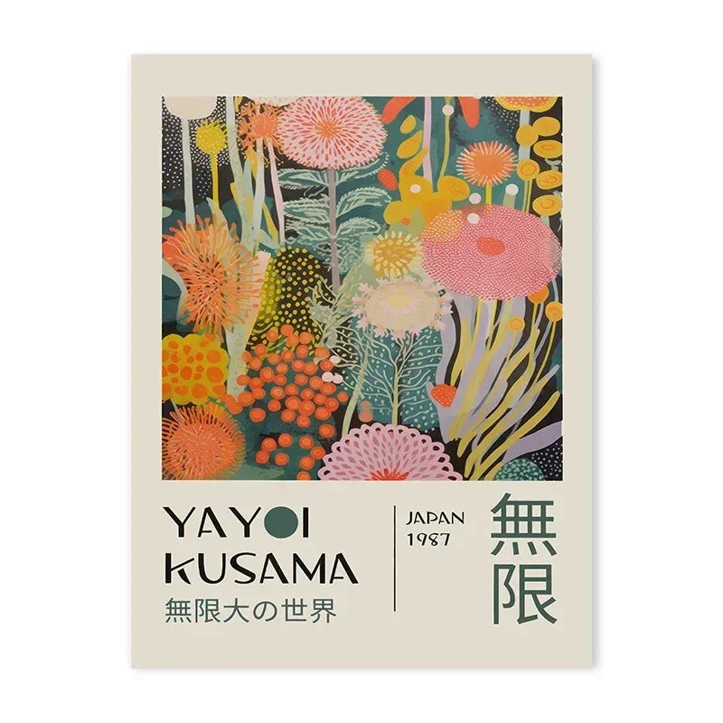 Wall Poster | Modern Abstract Japanese-Inspired Art | Unframed, Ready to Frame | Living Room Decor