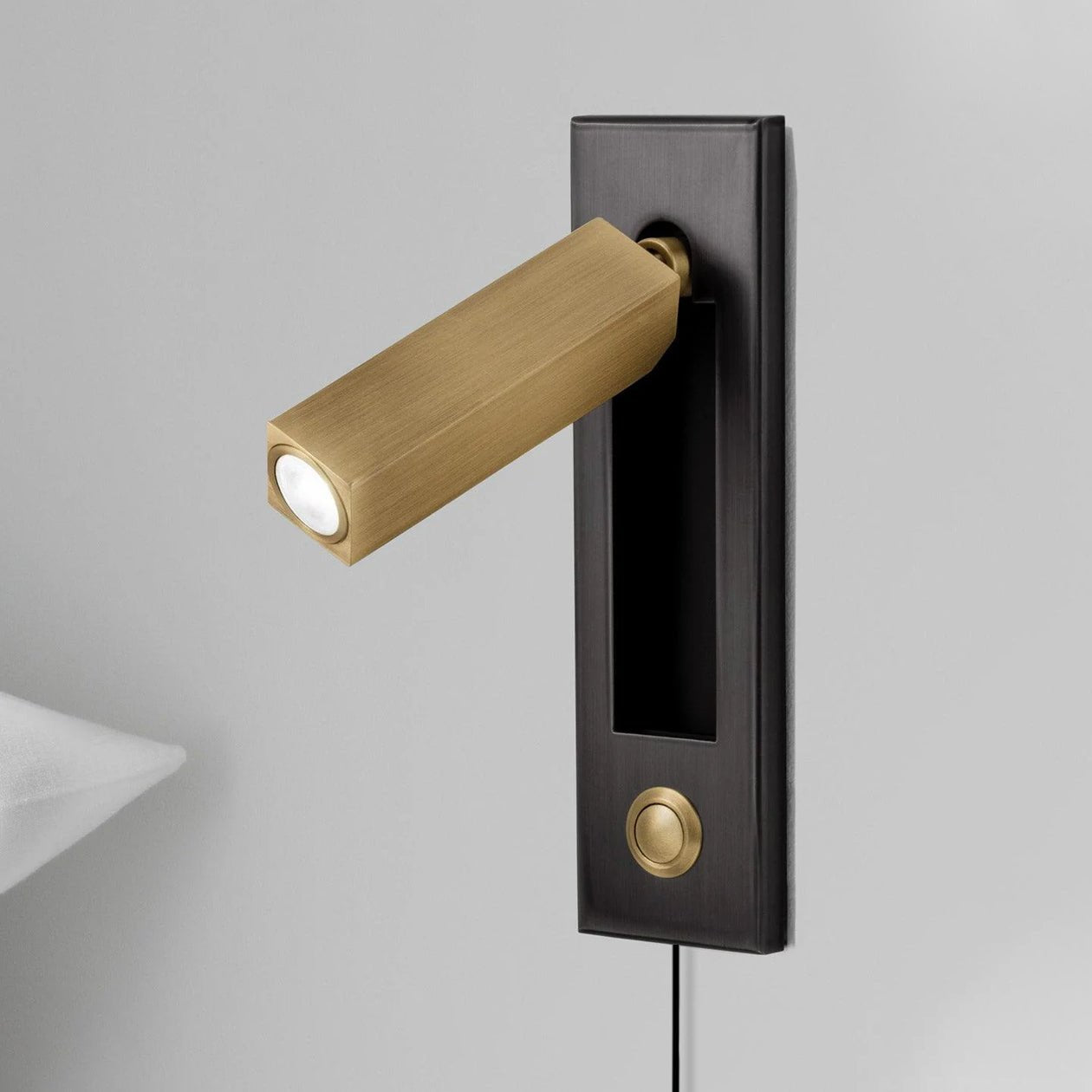 Wall Reading Lamp | Foldable Recessed | Adjustable Head & Hidden Switch | Space-Saving