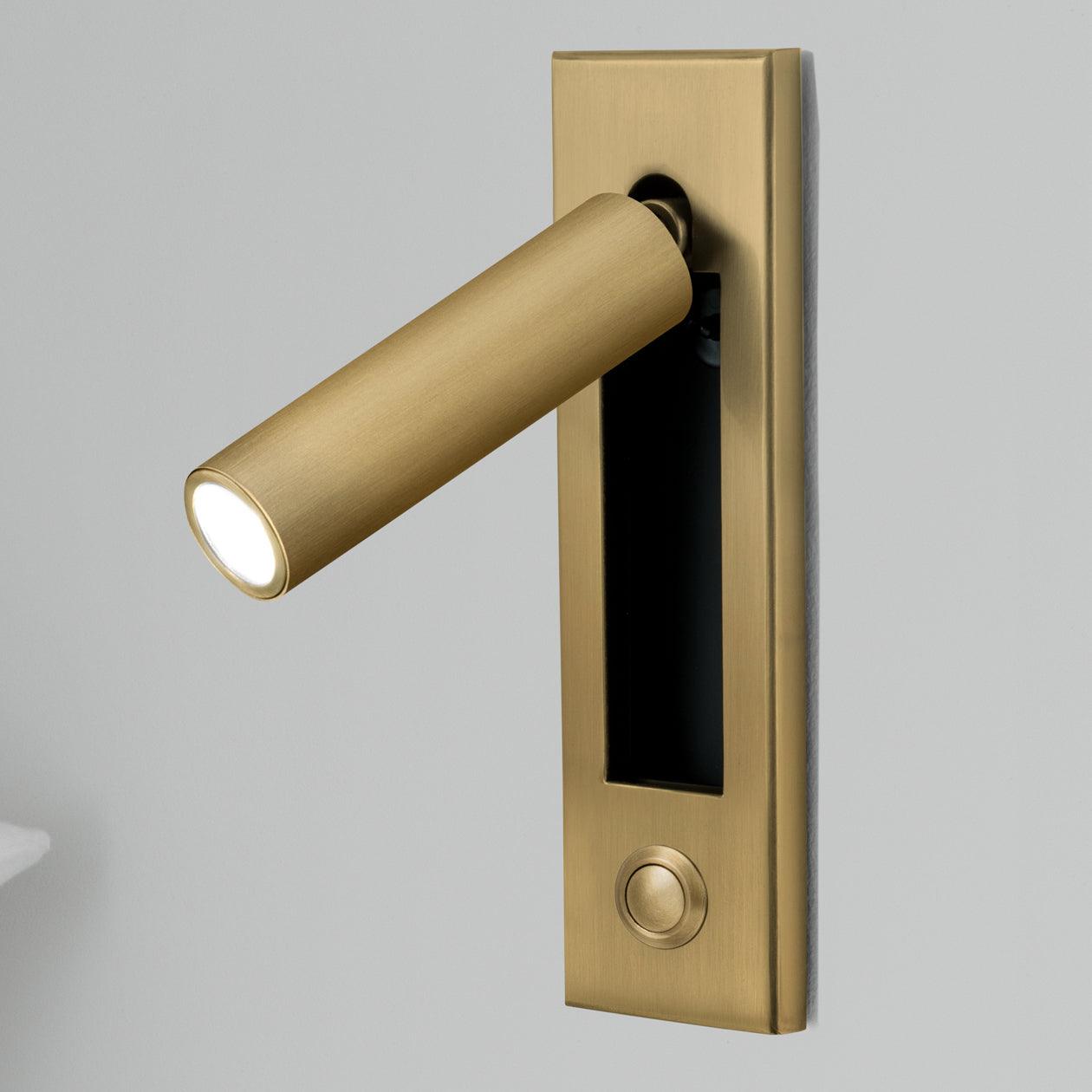 Wall Reading Lamp | Foldable Recessed | Adjustable Head & Hidden Switch | Space-Saving