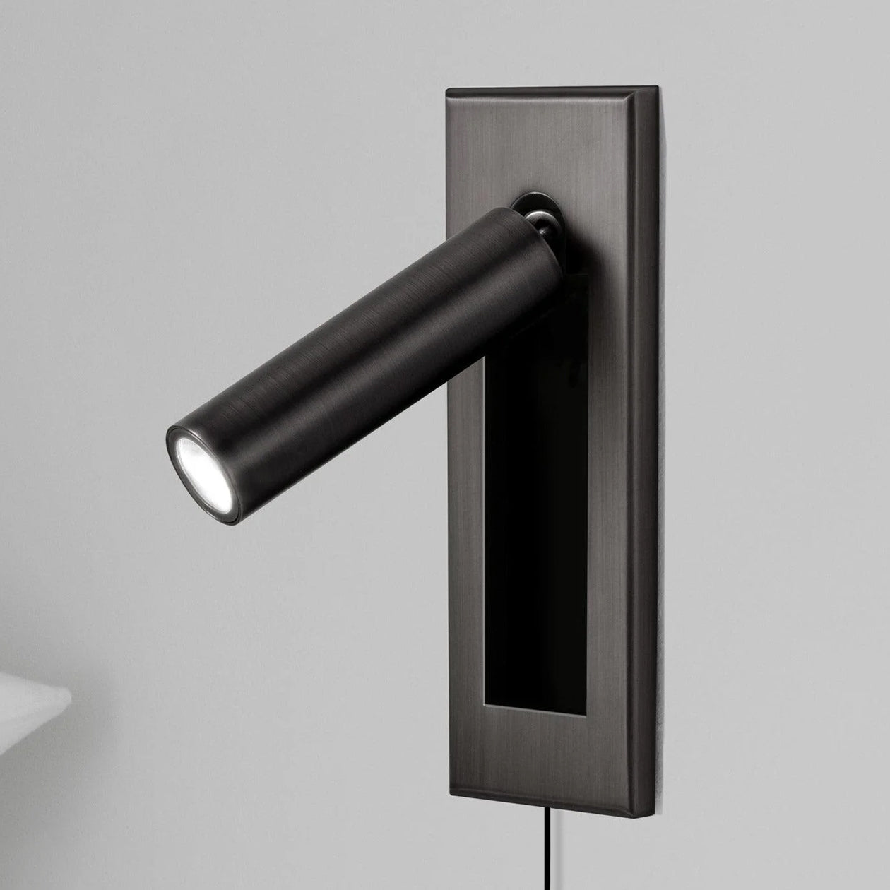 Wall Reading Lamp | Foldable Recessed | Adjustable Head & Hidden Switch | Space-Saving