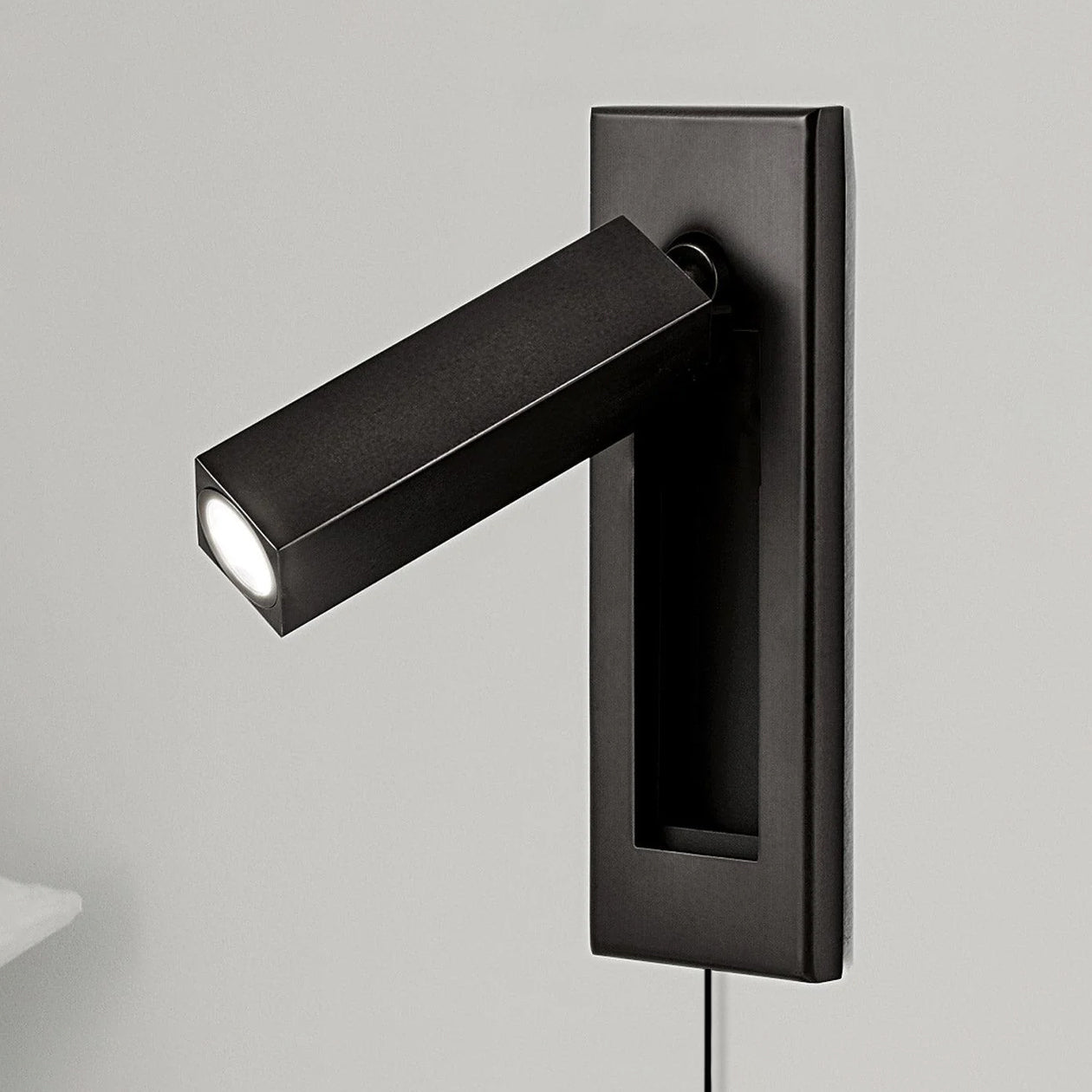 Wall Reading Lamp | Foldable Recessed | Adjustable Head & Hidden Switch | Space-Saving