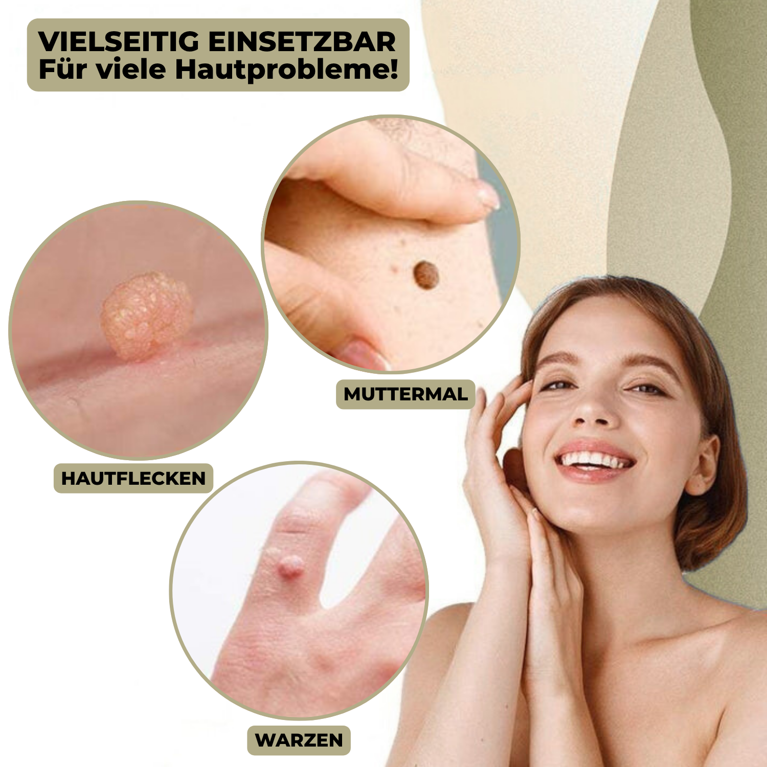 Wart & Mole Remover | Painless Non-Surgical Treatment | Skin-Friendly Formula | At-Home Use