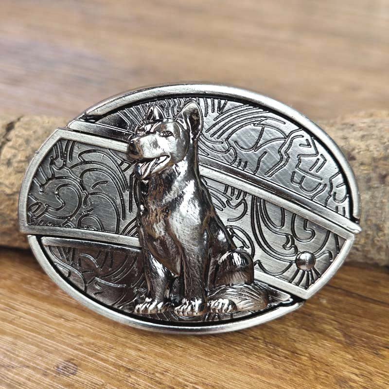 Western Belt Buckle | Hidden EDC Tool | Oval Metal Design & Fits 1.5 in Belts