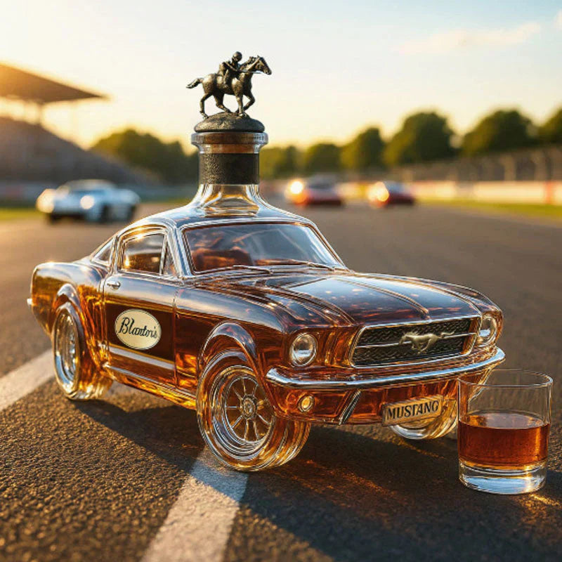 Whiskey Bottle | Car-Shaped Design | High-Quality Glass & 700 ml | Decorative Bar Accent