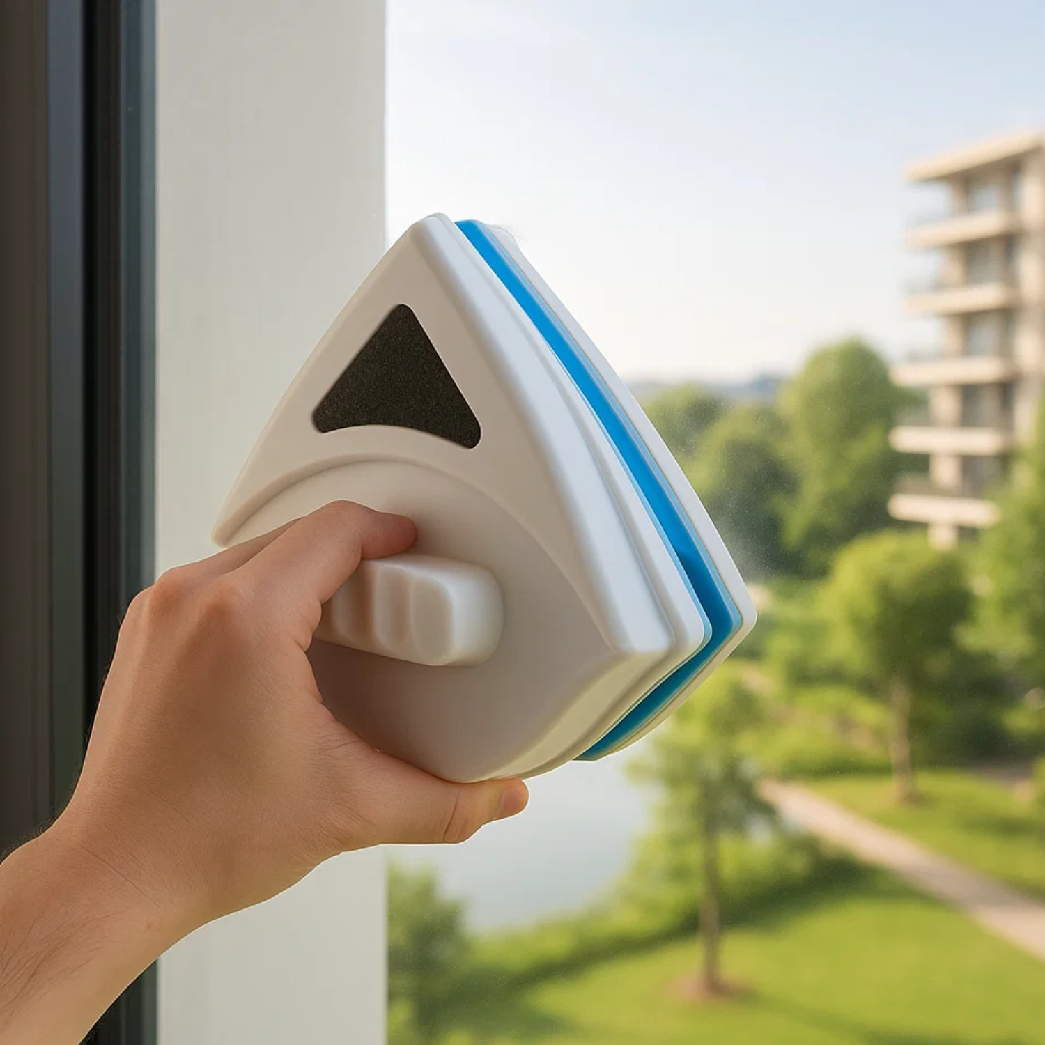 Window Cleaning Tool | Double-Sided Magnetic Cleaner | For 3–8 mm Glass | Streak-Free Finish