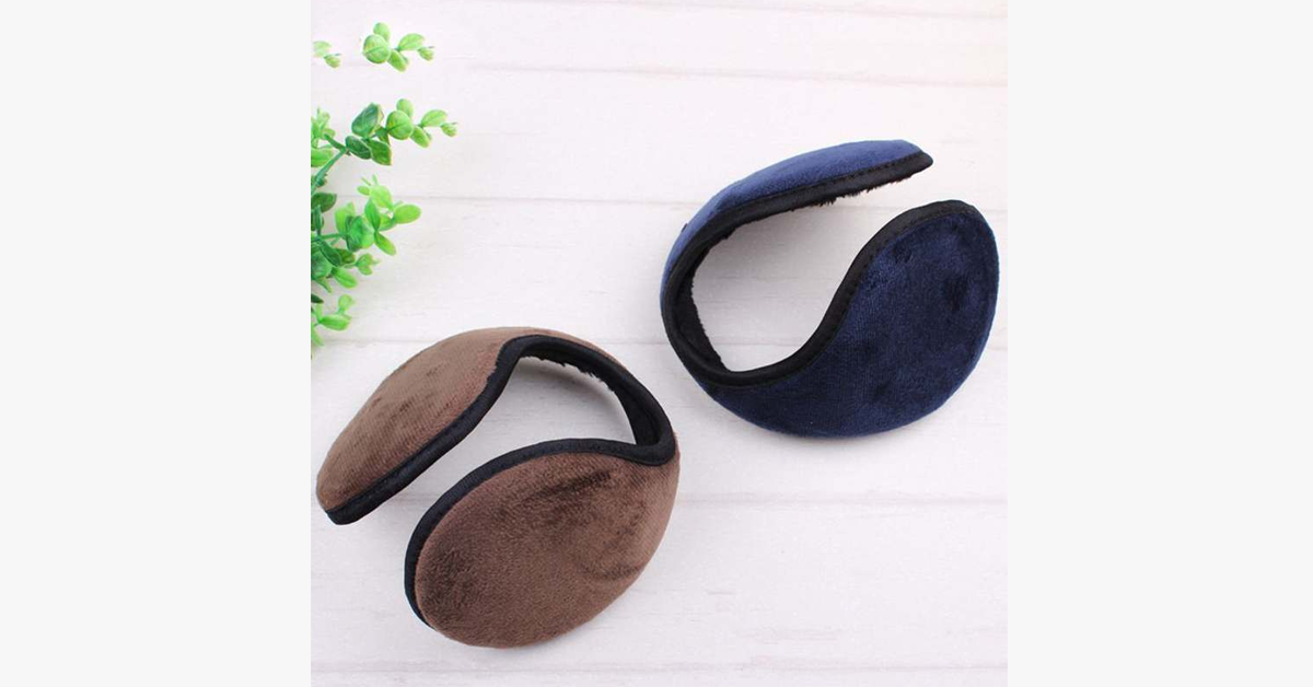 Winter Ear Warmers | Fleece-Lined Plush Ear Pads | Multiple Colors | Cold-Weather Comfort