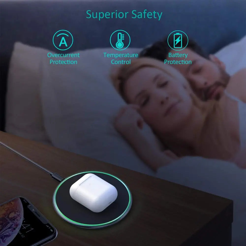 Wireless Charging Pad | 30W Fast Charge | USB-C Cable Included
