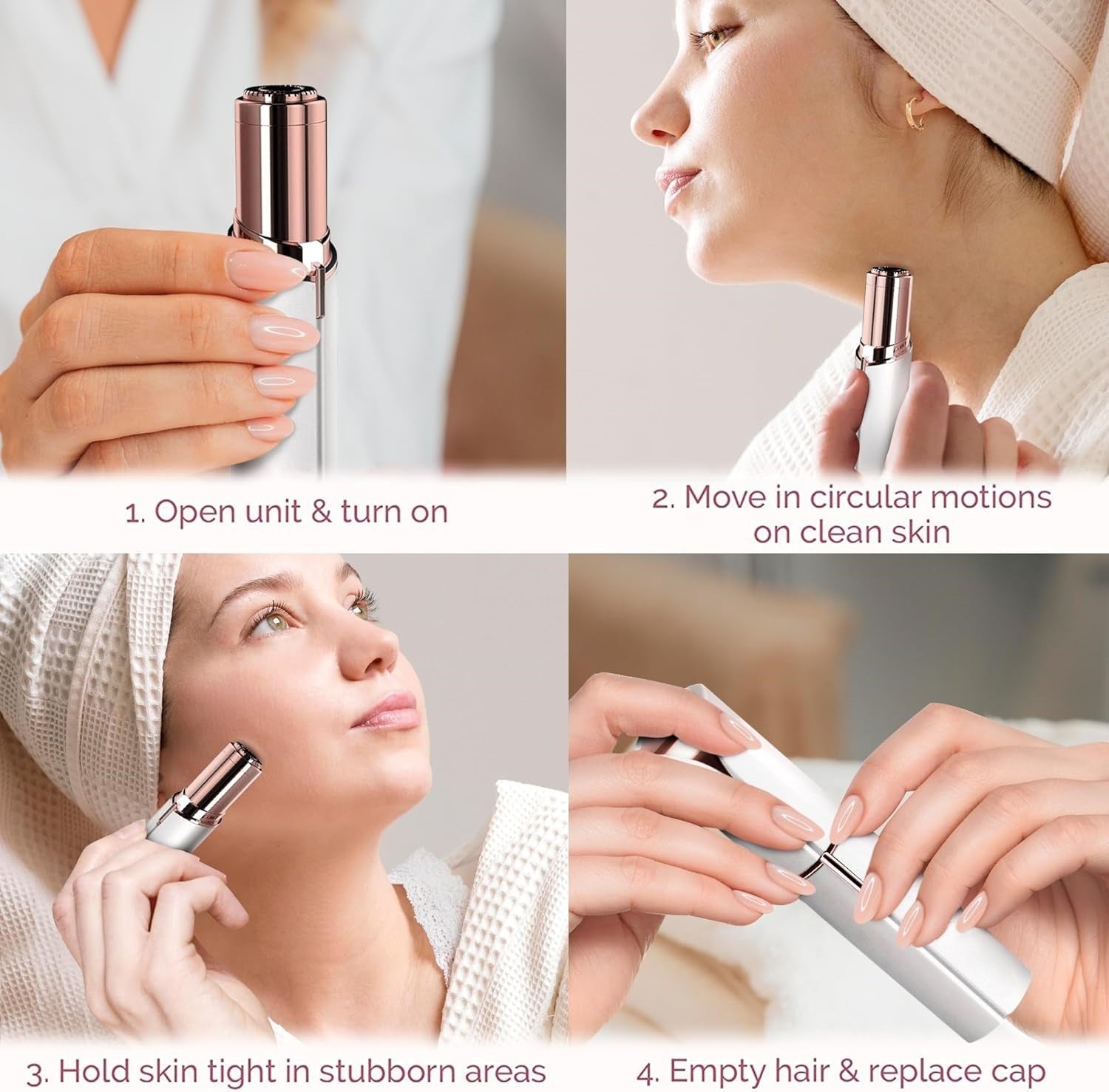 Women's Facial Hair Remover | Precision Electric Shaver | Portable Travel Size